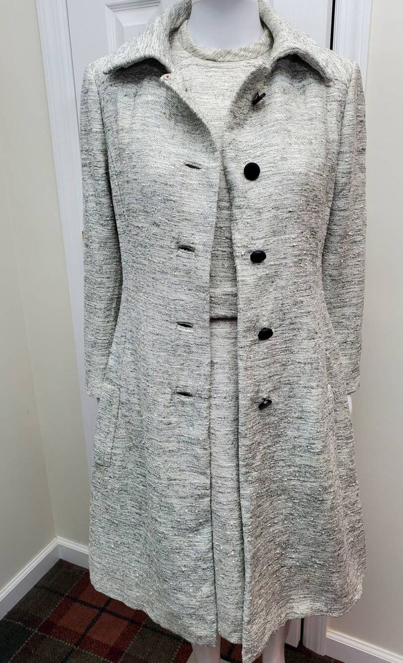 Vintage Jacket And Dress Set Jackie Kennedy Style 70s Business Casual Office